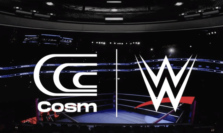 Cosm and WWE logos used to announce partnership for Shared Reality of events